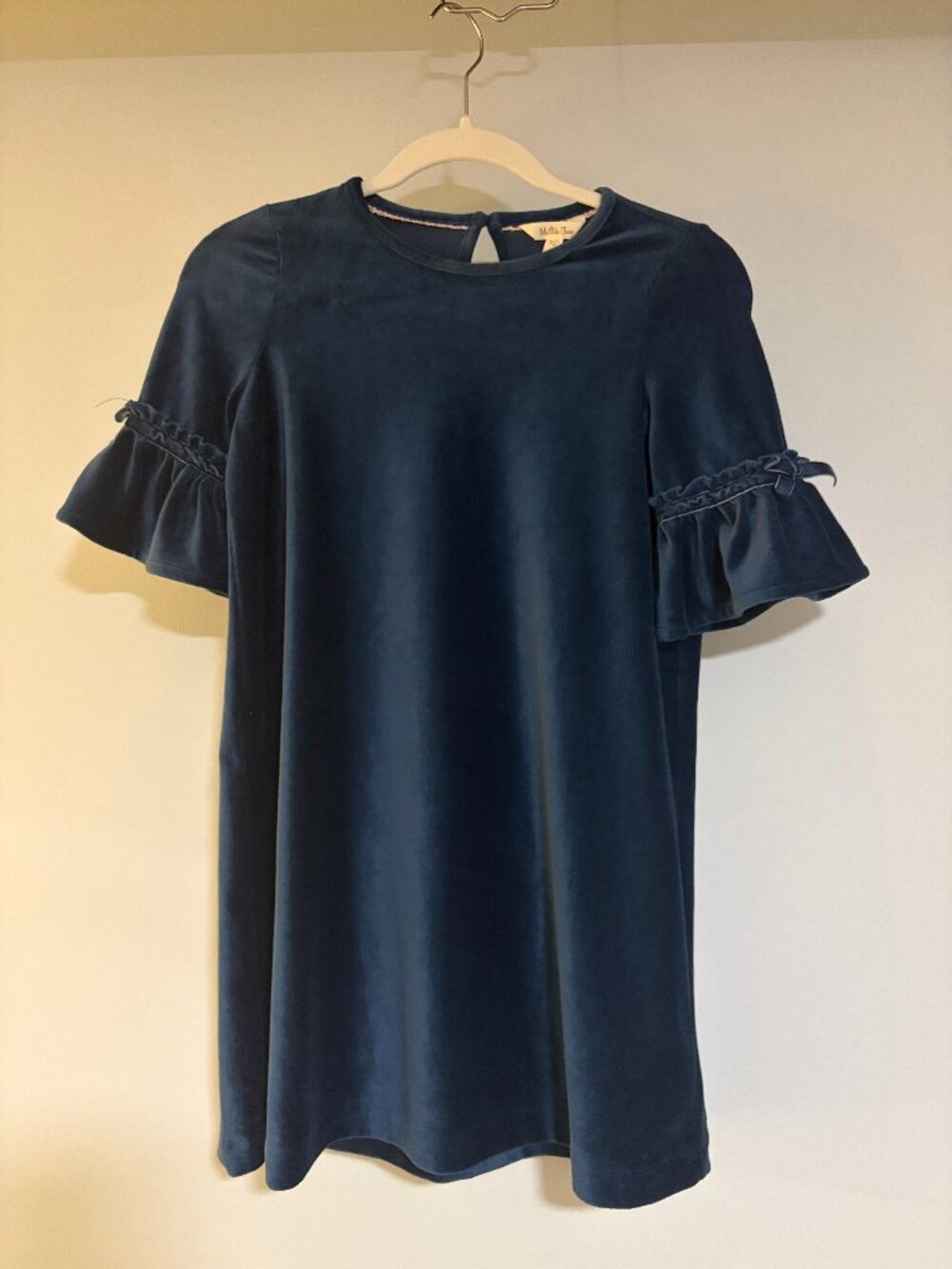 Matilda Jane Girls "Party In Blue" Velour Dress Holiday Wonderment - Size 10